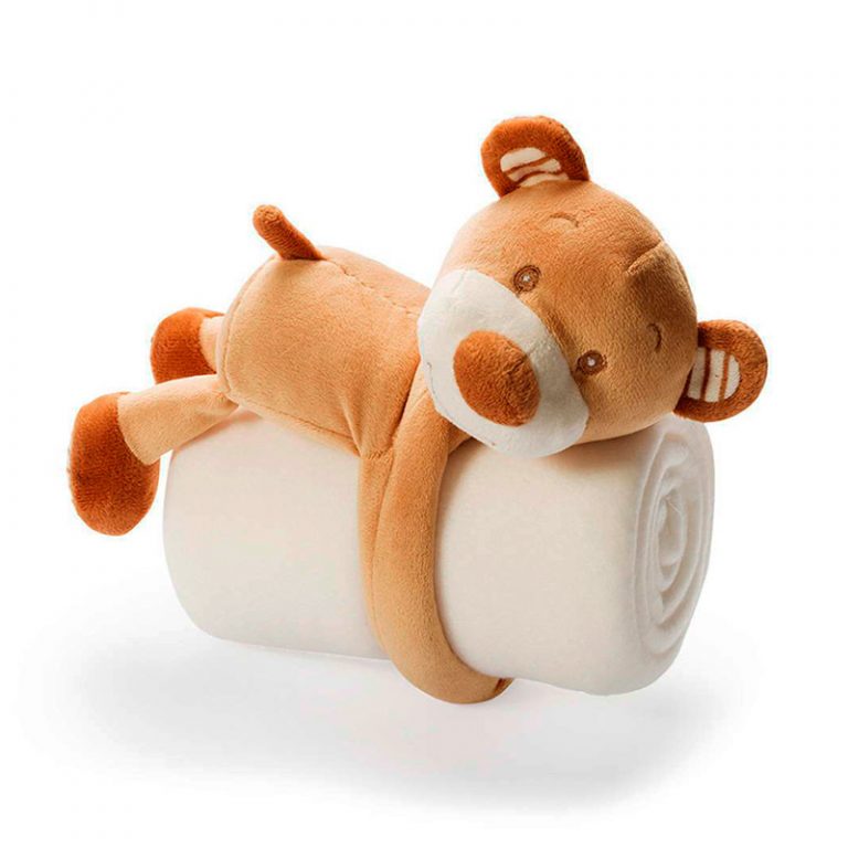 manta polar con osito de peluche d8